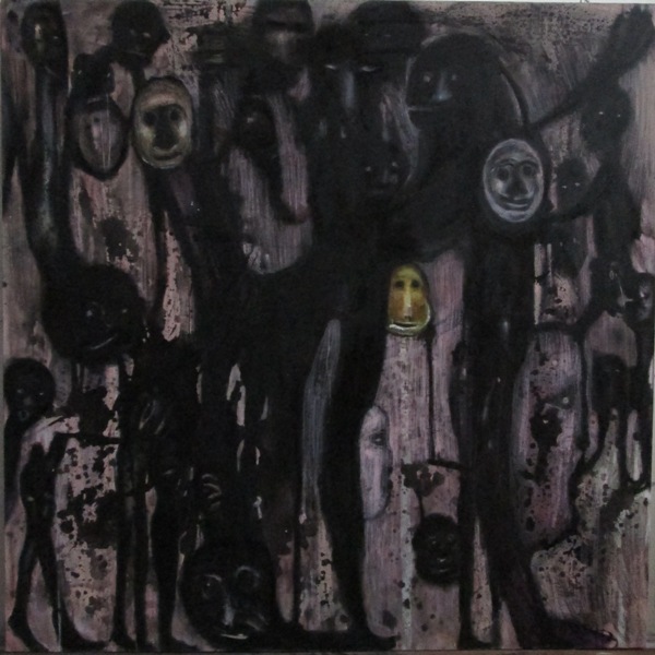 La petite famille des regardeurs 150x150cm