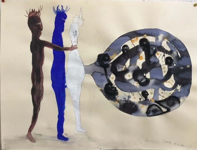 Tech. mixte 56 x 50 cm 2025