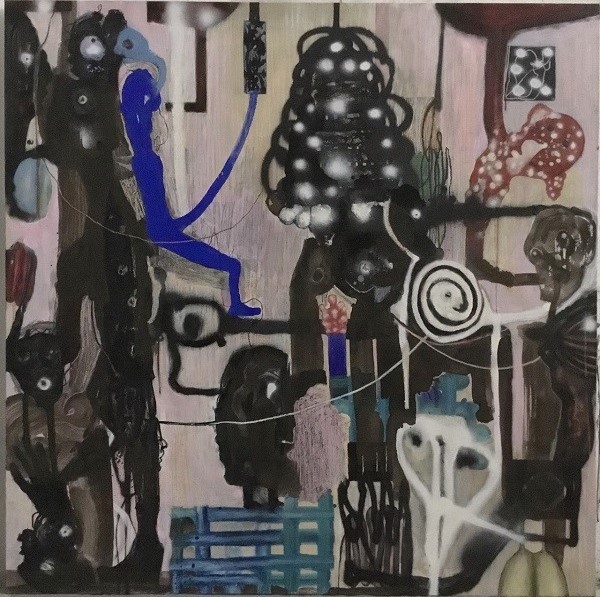 Sans titre Techn. mixte sur toile 150 x 150 cm 2025